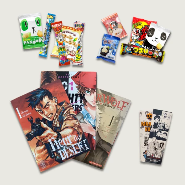 Mini Mangabox seinen Encas Japon Goodies Extrait Manga