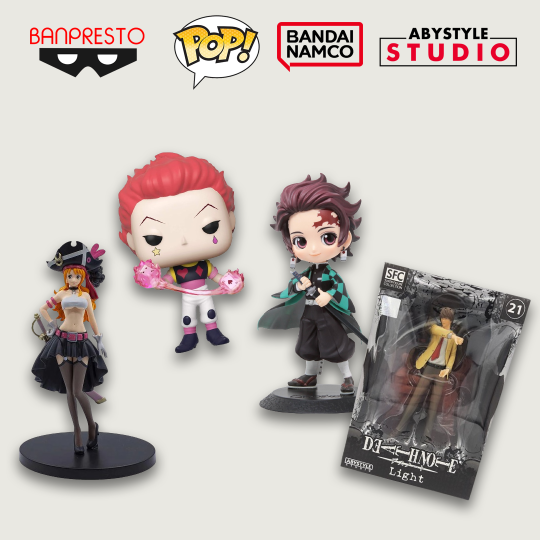 figurines présentes dans nos box manga sous licence officielle chez banpresto bandai funko pop abystyle